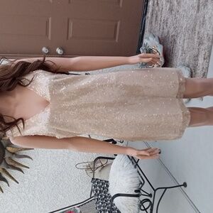 All sequin dress